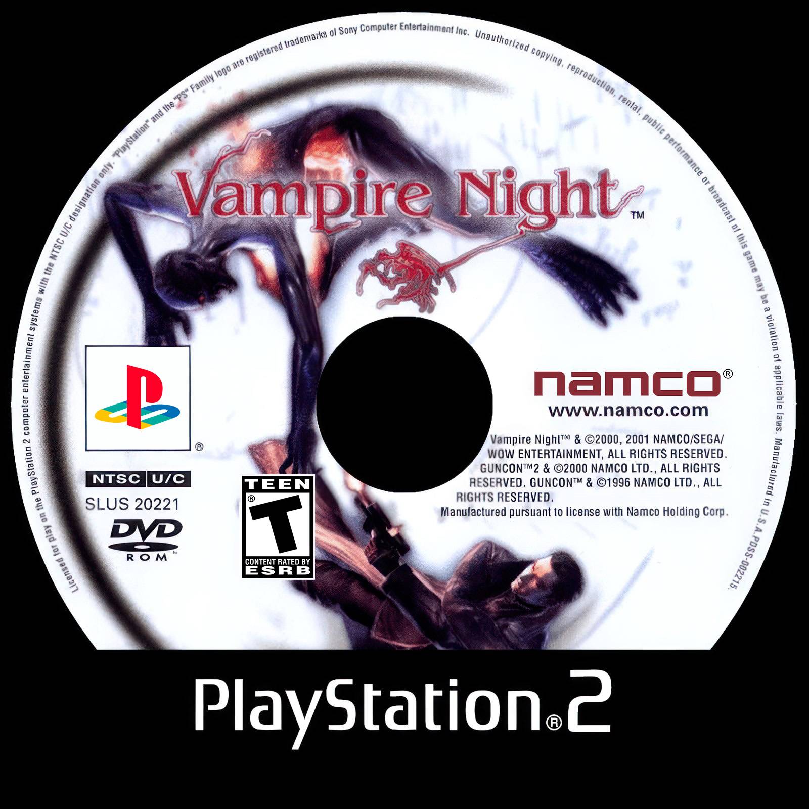 Лицензионный диск NTSC Vampire Night для PlayStation 2